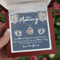 Dear Mommy .925 Sterling Silver Baby Feet Heart Necklace - Love You This Much
