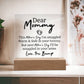 Dear Mommy Mothers Day Square Acrylic - Love You This Much