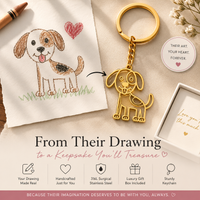 Thumbnail for Custom Drawing Jewelry – Turn Their Artwork Into a Necklace, Bracelet or Keychain