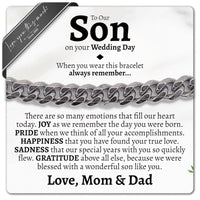 Thumbnail for Son Wedding (From Parents) Classic 5mm Bracelet