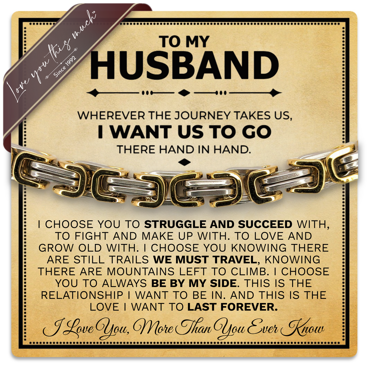 Husband 5mm Steel Bracelet