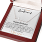 Girlfriend Happy Birthday Signature Name Necklace - Love You This Much