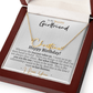 Girlfriend Happy Birthday Signature Name Necklace - Love You This Much