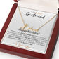 Girlfriend Happy Birthday Signature Name Necklace - Love You This Much