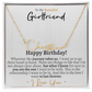 Girlfriend Happy Birthday Signature Name Necklace - Love You This Much