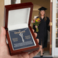 Graduation Cap & Gown Name Necklace - Love You This Much