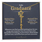 Graduation Cap & Gown Name Necklace - Love You This Much