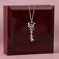 Graduation Cap & Gown Name Necklace - Love You This Much