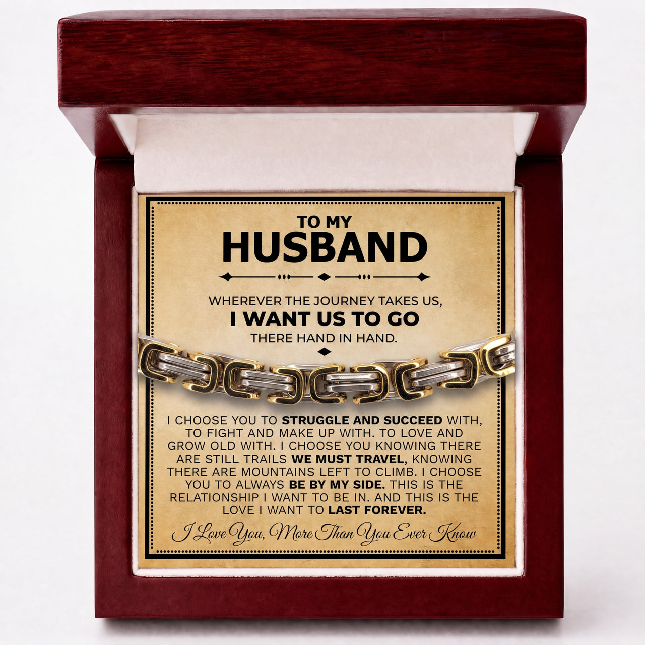 Husband 5mm Steel Bracelet