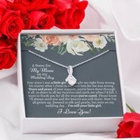 Thumbnail for Mom Poem From Bride Alluring Beauty Necklace - Love You This Much