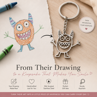 Thumbnail for Custom Drawing Jewelry – Turn Their Artwork Into a Necklace, Bracelet or Keychain