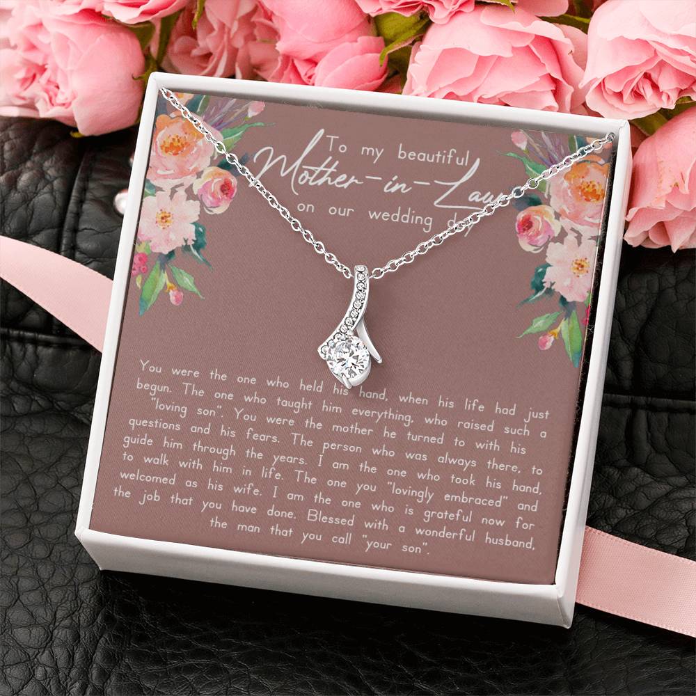 Mother In Law Wedding Alluring Beauty Necklace - Love You This Much