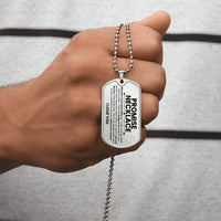 Thumbnail for Promise Dog Tag Necklace - Love You This Much