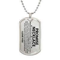 Thumbnail for Promise Dog Tag Necklace - Love You This Much