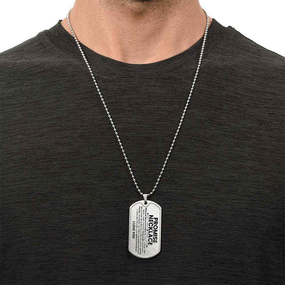 Promise Dog Tag Necklace - Love You This Much