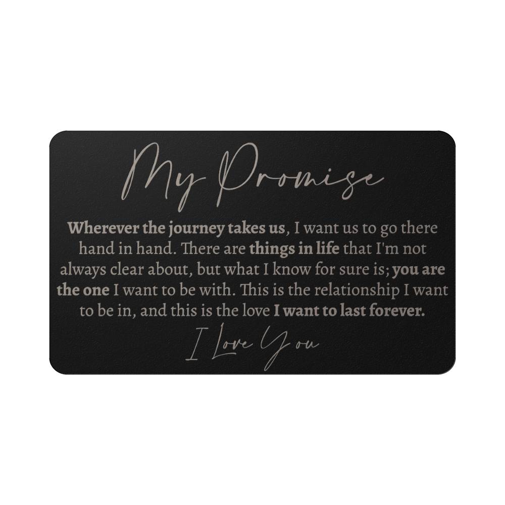 Promise Metal Wallet Card - Love You This Much