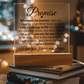 Promise "Wherever the Journey Takes Us" LED Acrylic Glass - Love You This Much
