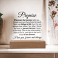 Promise "Wherever the Journey Takes Us" LED Acrylic Glass - Love You This Much