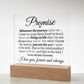 Promise "Wherever the Journey Takes Us" LED Acrylic Glass - Love You This Much