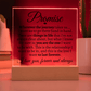 Promise "Wherever the Journey Takes Us" LED Acrylic Glass - Love You This Much