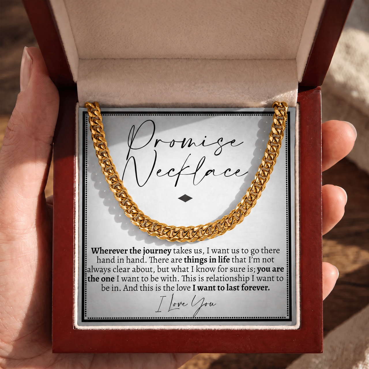 Classic Promise Necklace - 5mm (22" Length)