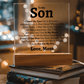 Son "Love Mom" Acrylic Keepsake - Love You This Much