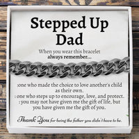 Thumbnail for Stepped Up Dad Classic 5mm Cuban Bracelet - Love You This Much