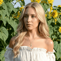 Thumbnail for To My Aunt 18k Gold Enchanted Sunflower Necklace - Love You This Much