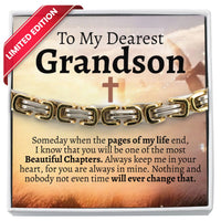 Thumbnail for To My Grandson 5mm Steel Bracelet - Love You This Much