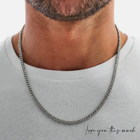 Thumbnail for To My Son 7mm Cuban Necklace - Love Mom - Love You This Much