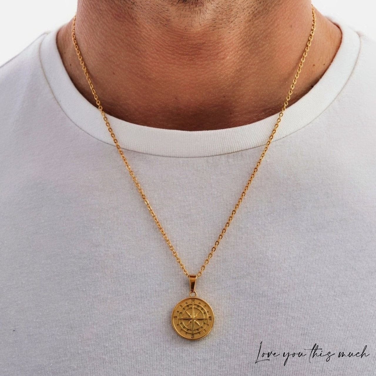 To My Son Compass Necklace | Love Parents - Love You This Much