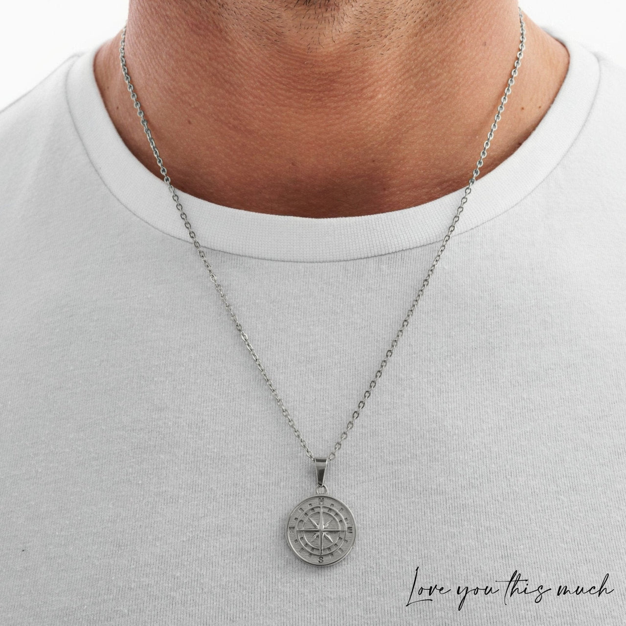 To My Son Compass Necklace | Love Parents - Love You This Much