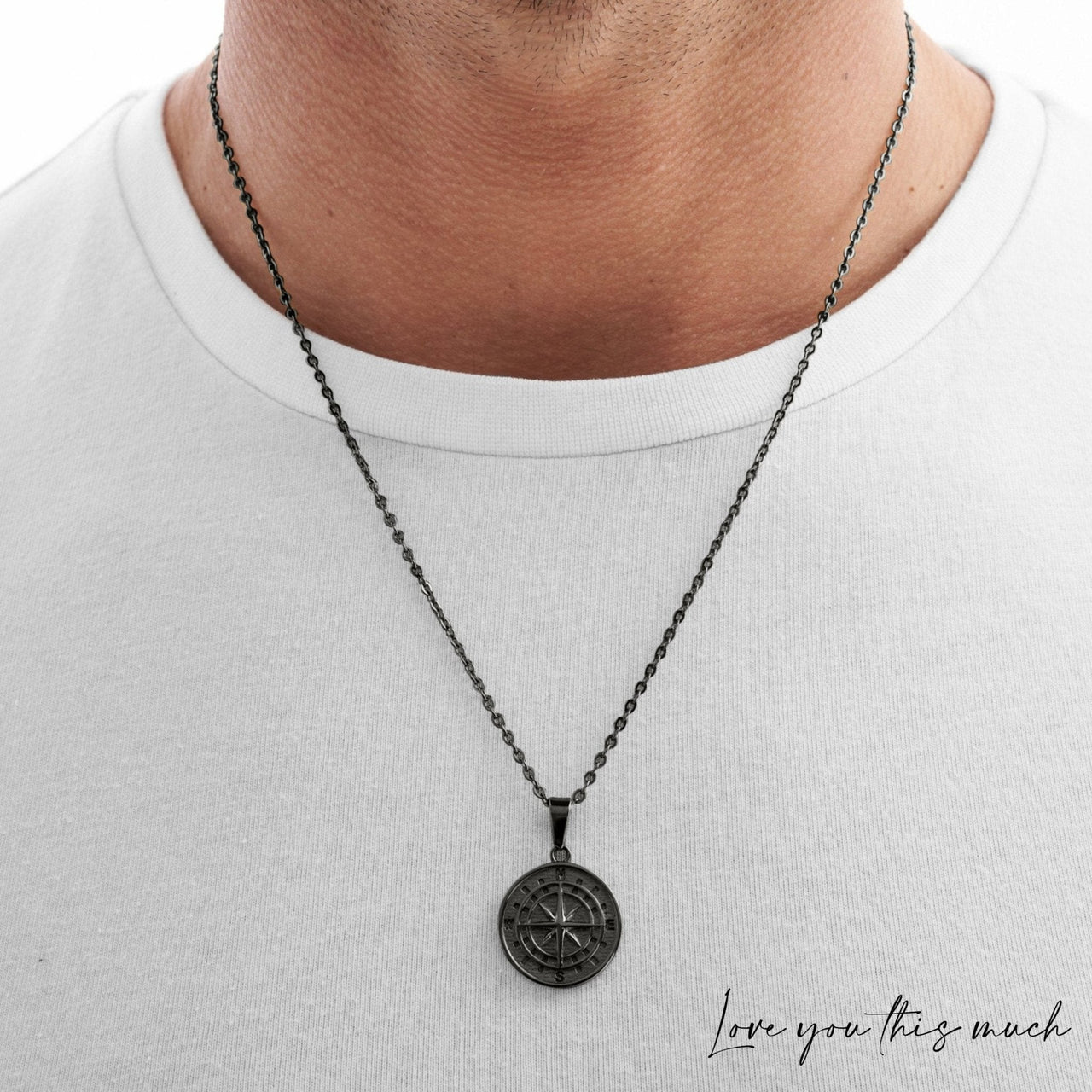 To My Son Compass Necklace | Love Parents - Love You This Much