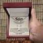 To My Son Love Mom Cuban Cross Necklace - Love You This Much