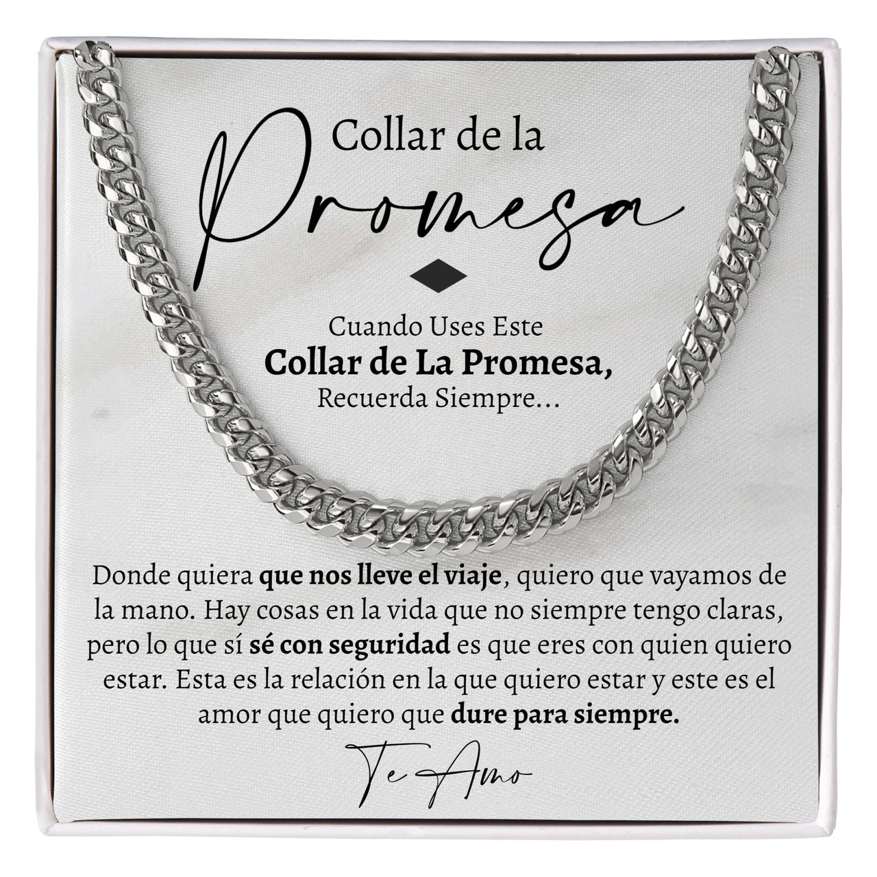 (Almost Sold Out) Collar de Promesa 7mm - Love You This Much