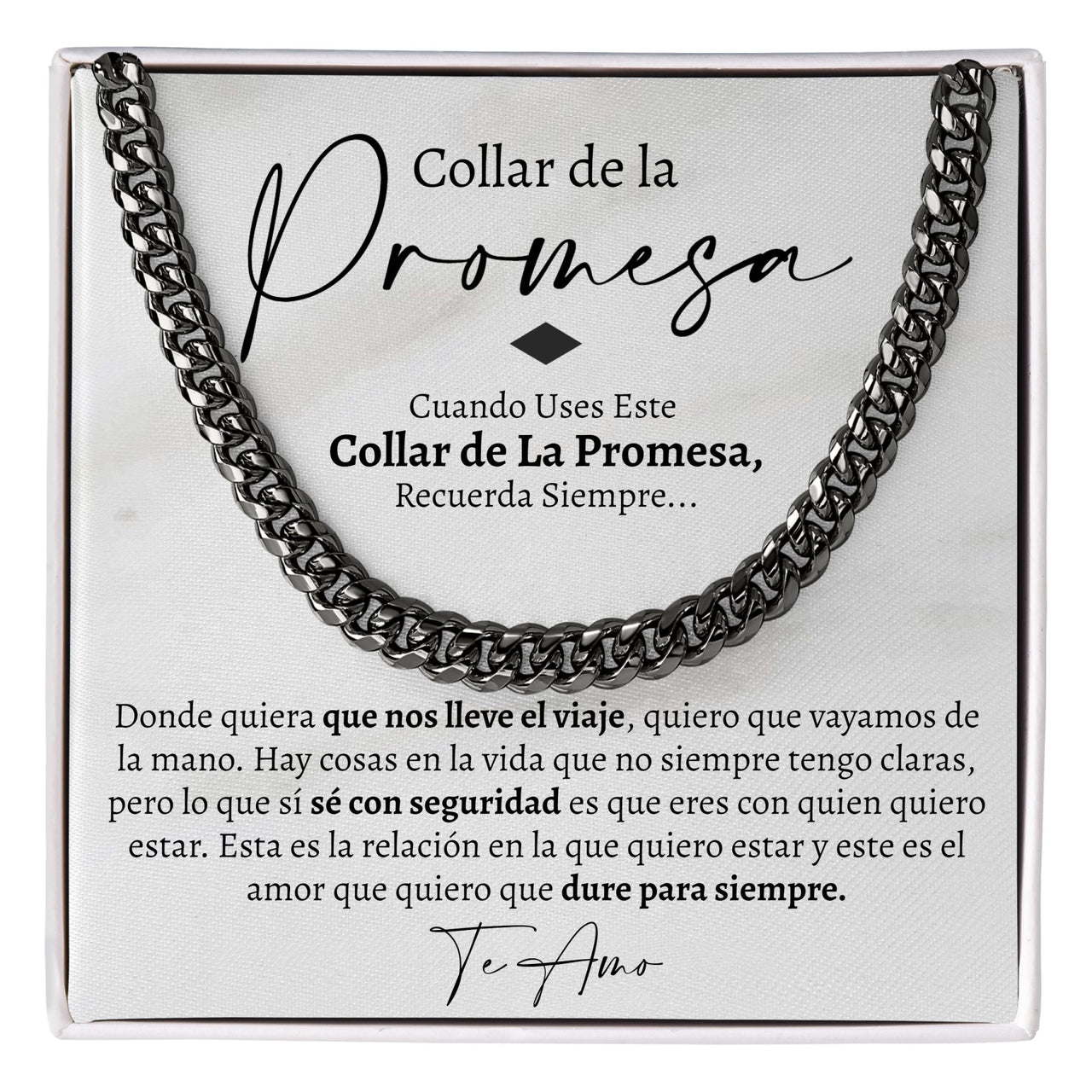 (Almost Sold Out) Collar de Promesa 7mm - Love You This Much