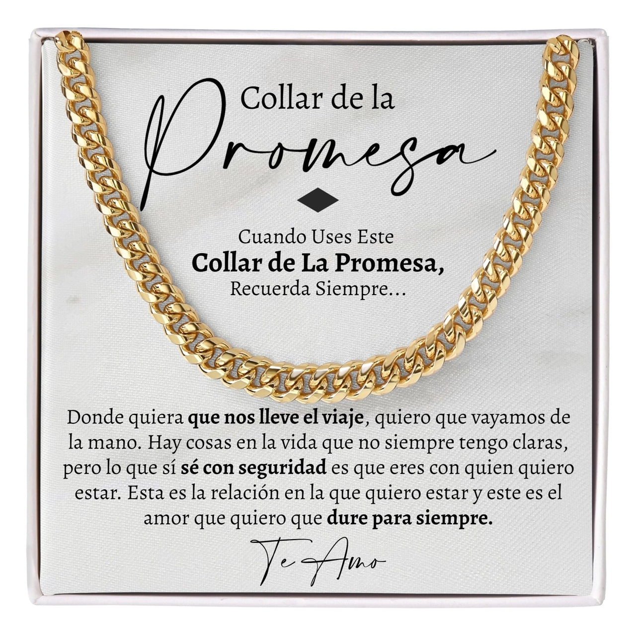 (Almost Sold Out) Collar de Promesa 7mm - Love You This Much