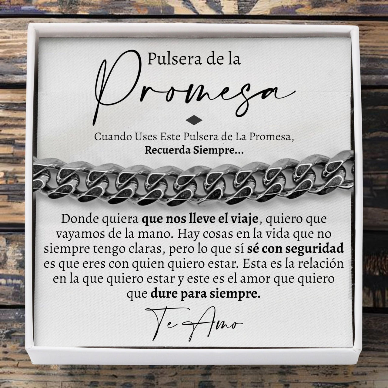 (Almost Sold Out) Pulsera de Promesa Clásico 5mm - Love You This Much