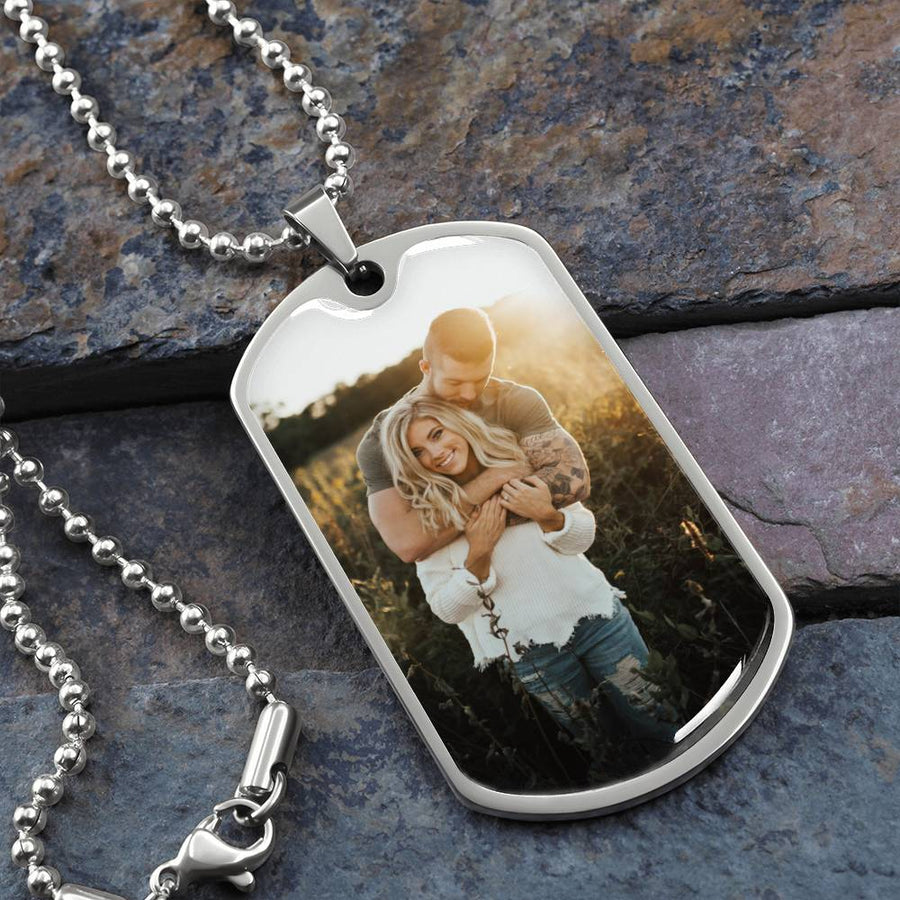 Photo Dog Tag Necklace