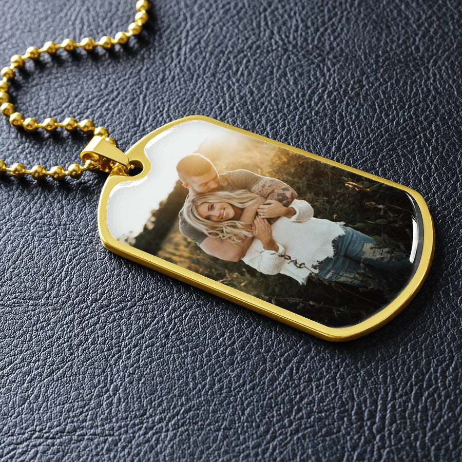 Photo Dog Tag Necklace