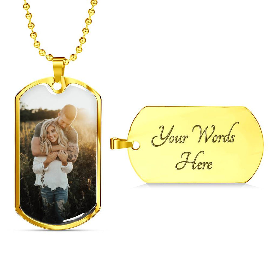 Photo Dog Tag Necklace