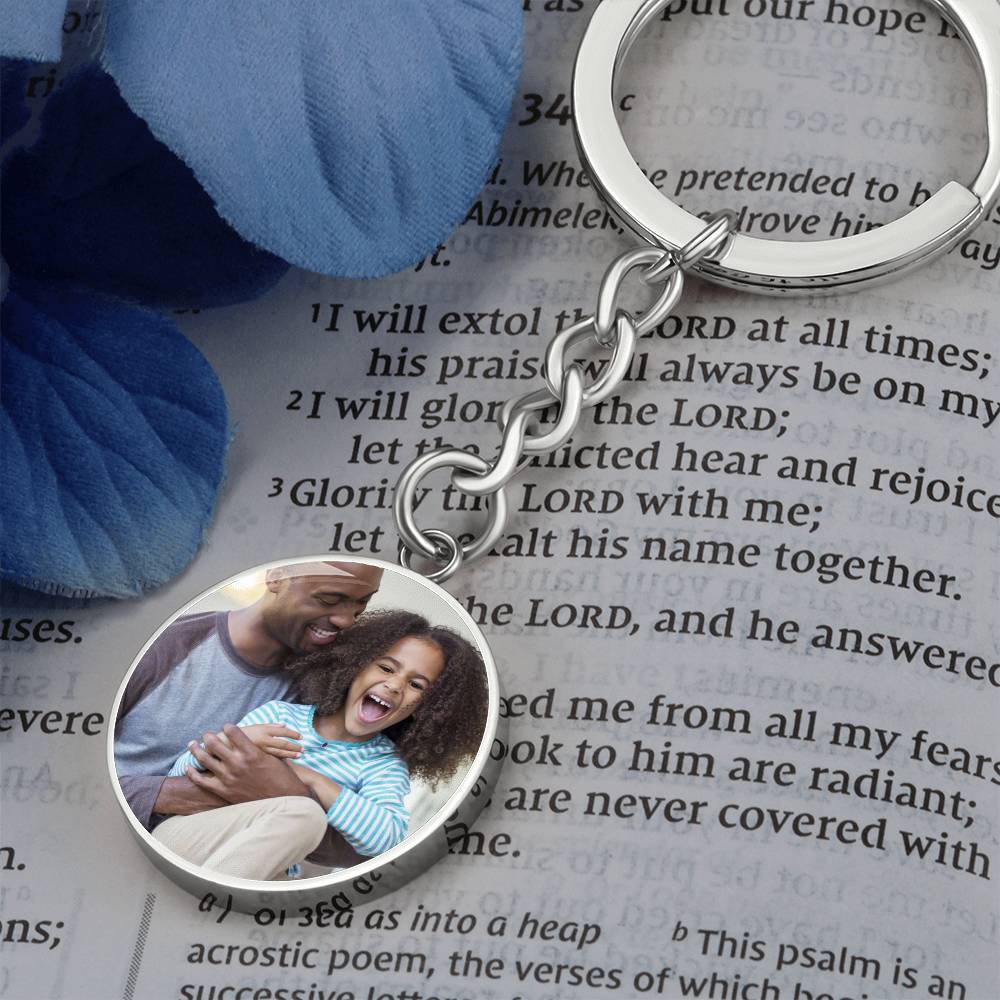 Daddy Daughter Circle Keychain - Love You This Much