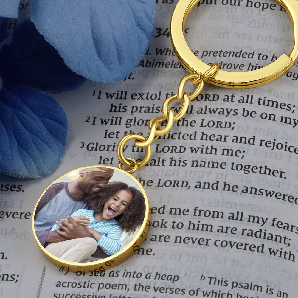 Daddy Daughter Circle Keychain - Love You This Much