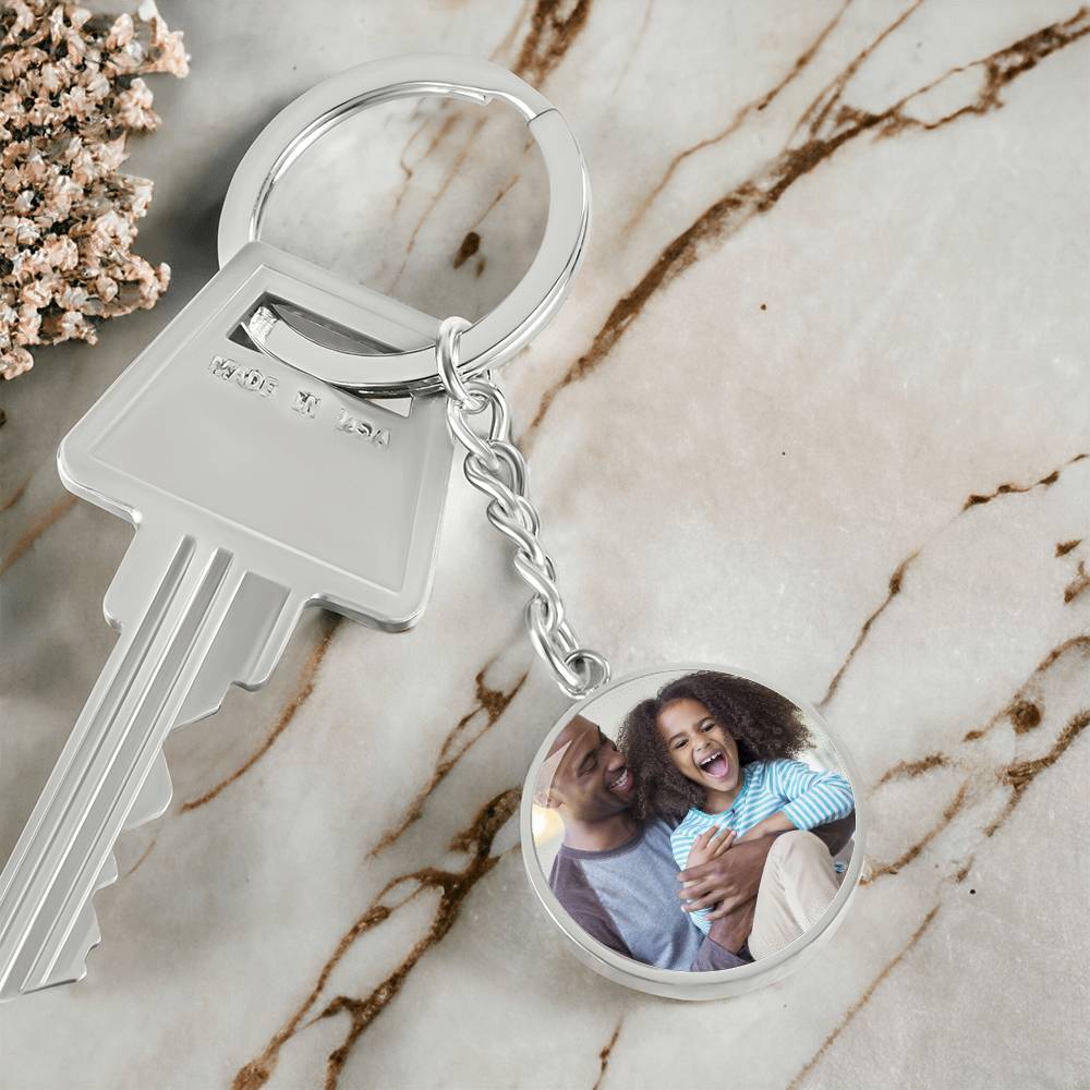 Daddy Daughter Circle Keychain - Love You This Much