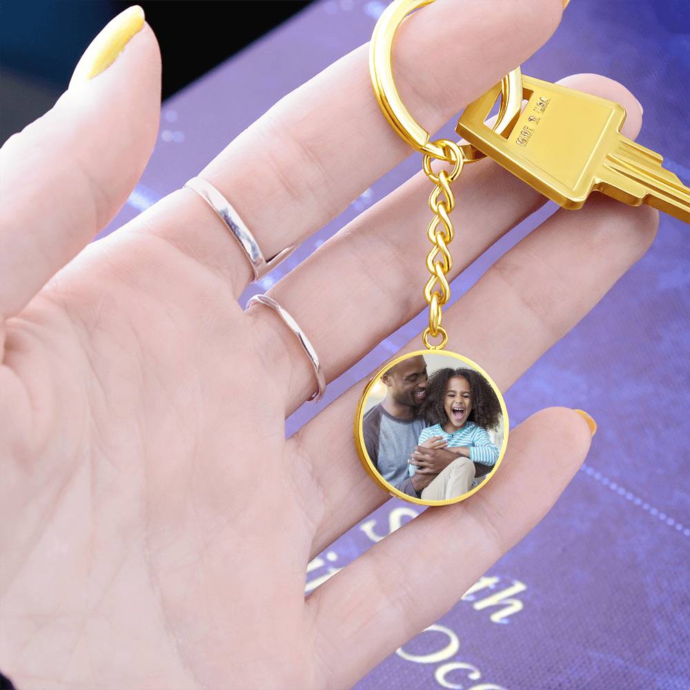 Daddy Daughter Circle Keychain - Love You This Much