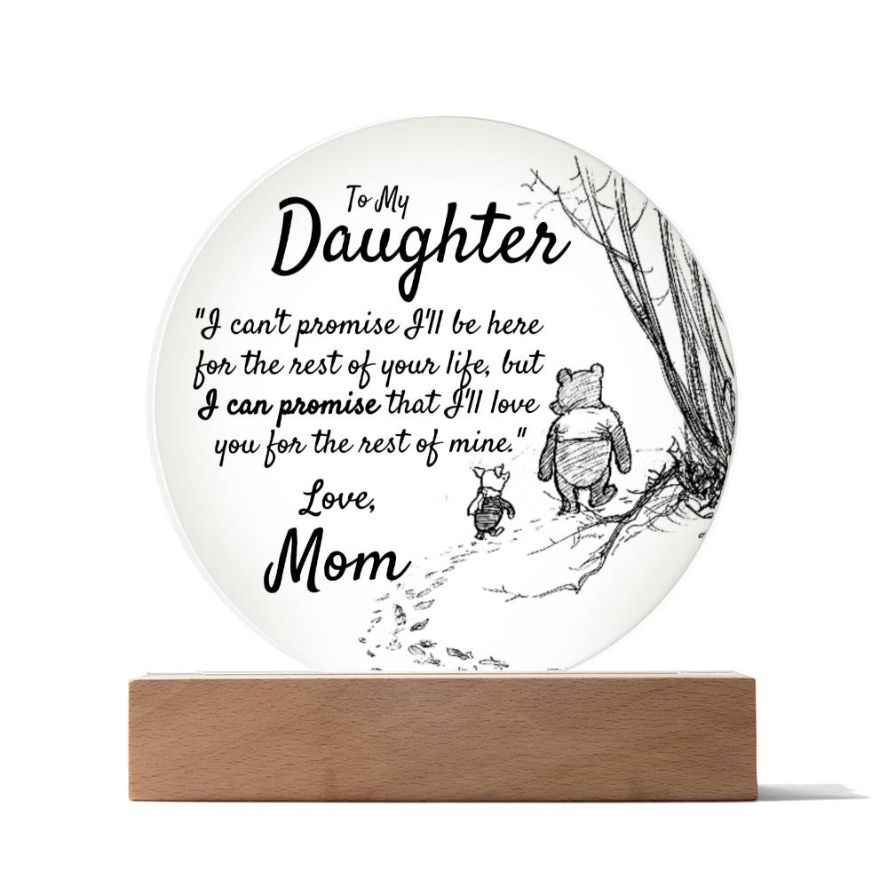 Daughter Love Mom Circle Acrylic - Love You This Much