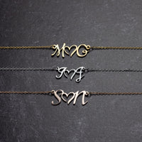 Thumbnail for Double Initials Necklace - Love You This Much