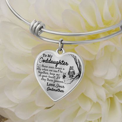 Goddaughter (Godmother) Heart Bangle - Love You This Much