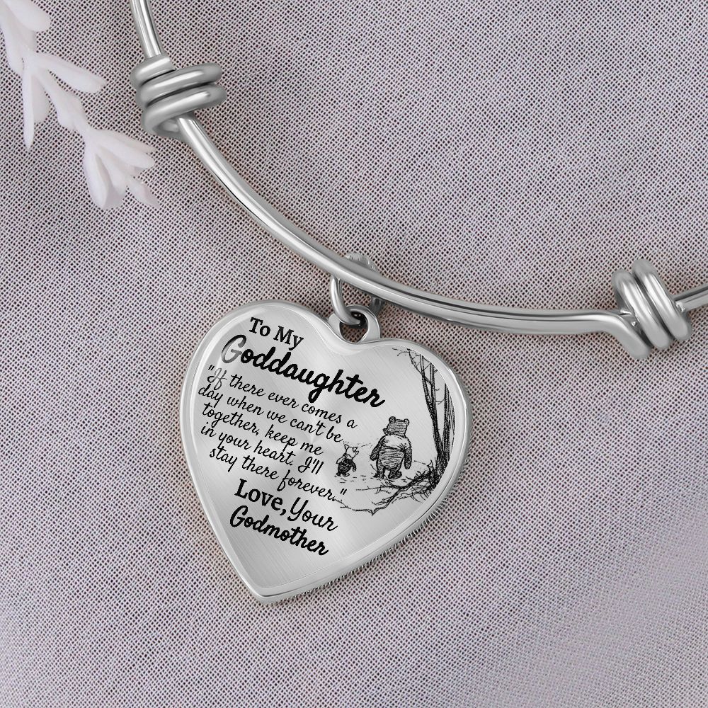 Goddaughter (Godmother) Heart Bangle - Love You This Much