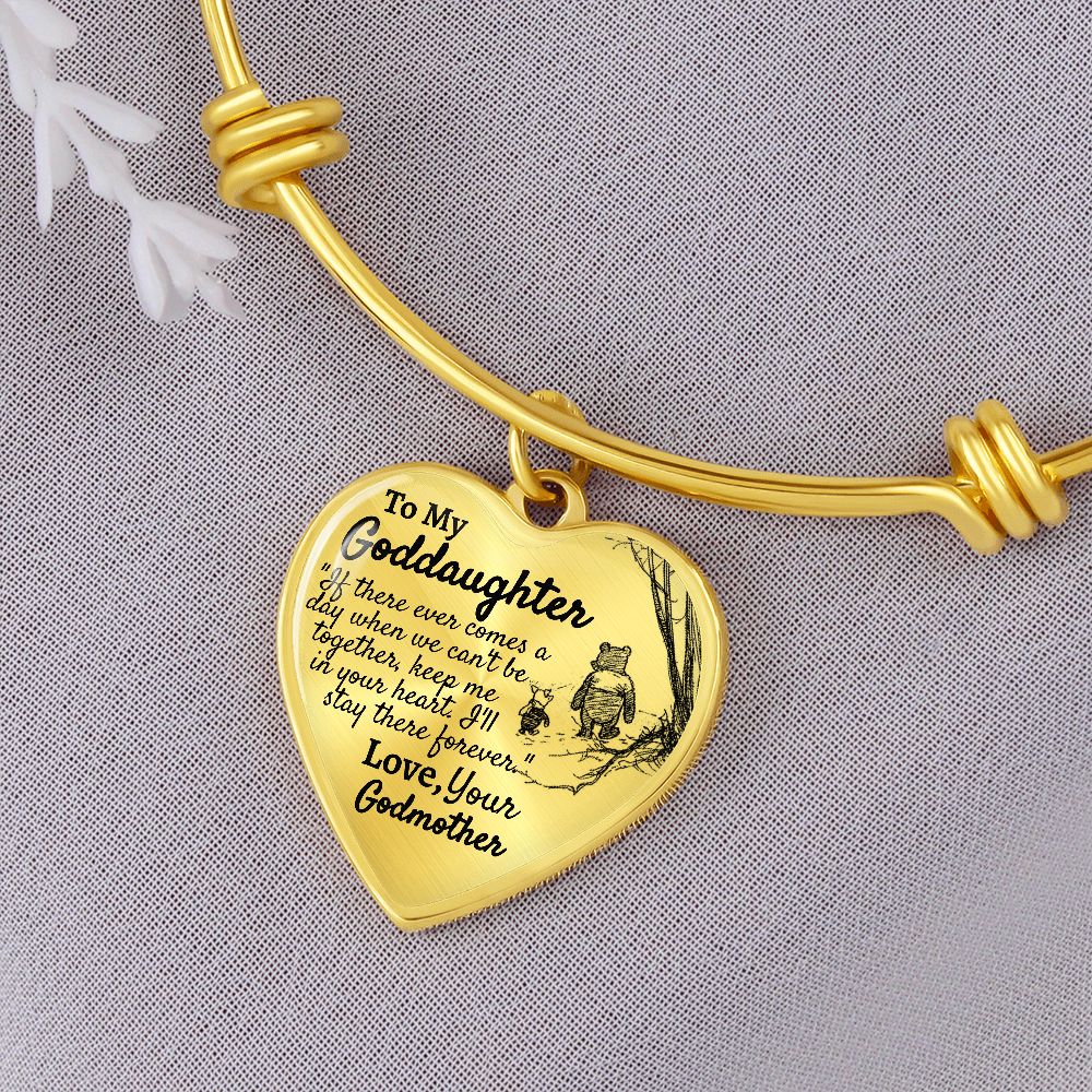 Goddaughter (Godmother) Heart Bangle - Love You This Much